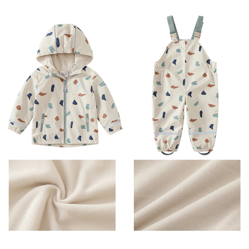 Pavoco Kinderregenbekleidung Funktionale Regenjacke und Hose für Kinder wasserdicht bunt bewegungsfreundlich
