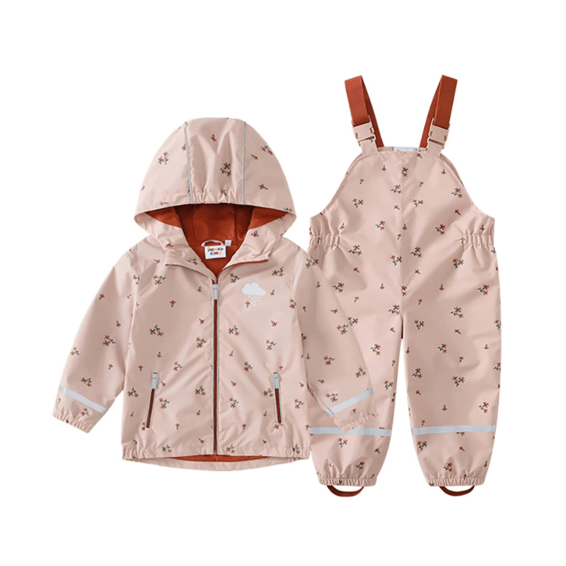 Pavoco Kinderregenbekleidung Rosa / 92 Funktionale Regenjacke und Hose für Kinder wasserdicht bunt bewegungsfreundlich