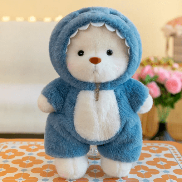 Pavoco Kissen Blau Weiches Plüschkissen für Kinder und Erwachsene kuschelig Geschenkidee 23 cm