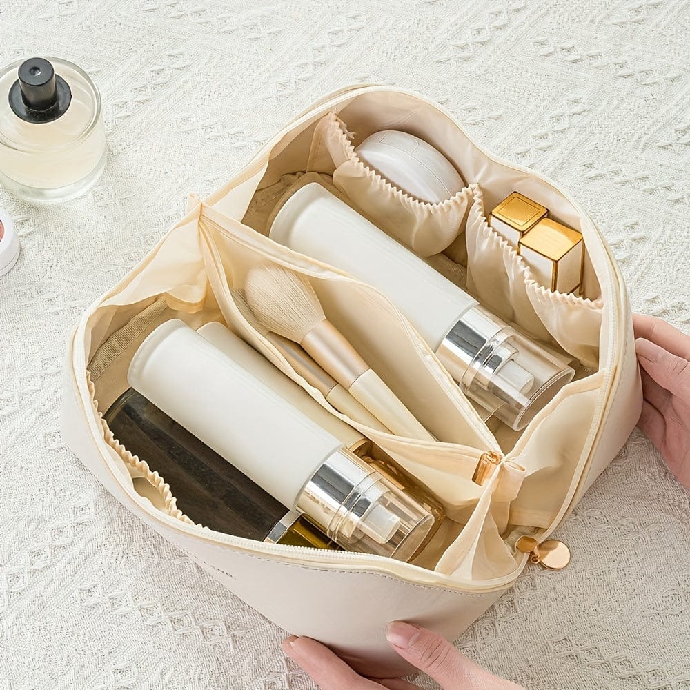 Pavoco Kosmetik- und Make-up-Zubehör Luxuriöser Make up Organizer für Damen kompakt wasserabweisend ideal für Reisen