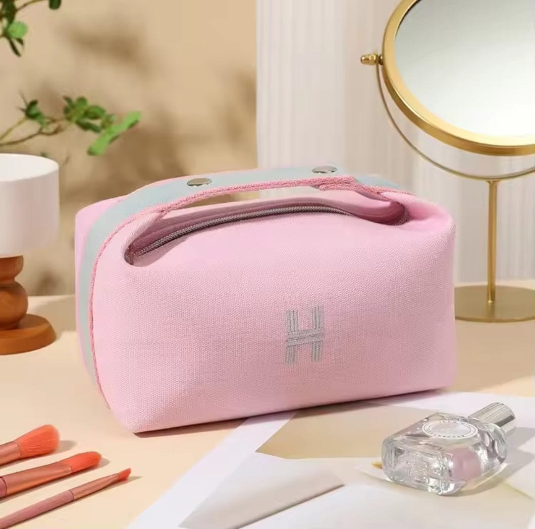 Pavoco Kosmetiktaschen Default Wasserfeste Kosmetiktasche für Damen rosa geräumig praktisch für Reisen