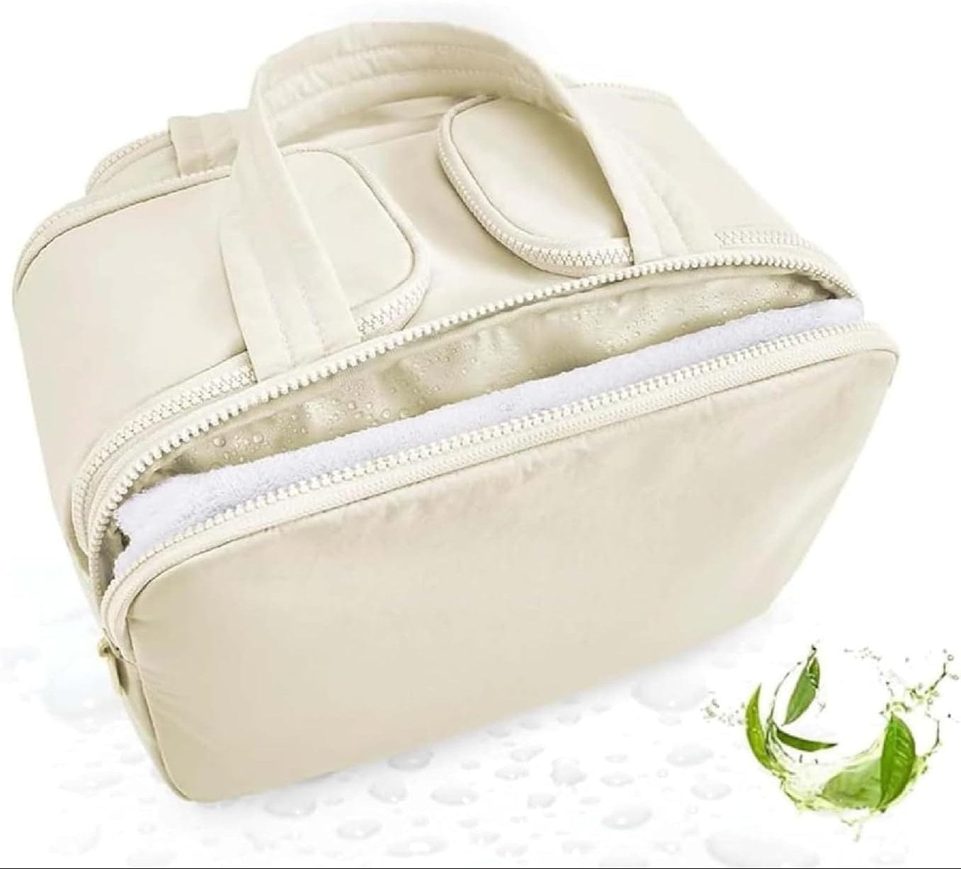 Pavoco Kosmetiktaschen Geräumige Kosmetiktasche für Damen wasserdicht mit 4 Fächern Reisekulturbeutel