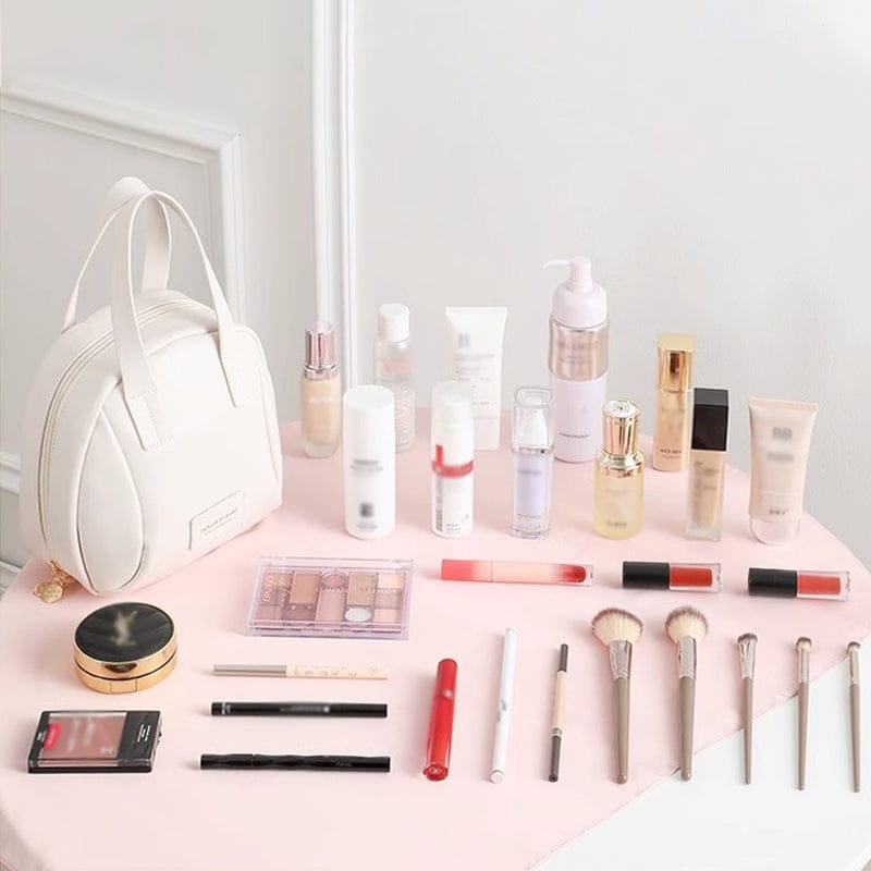 Pavoco Kosmetiktaschen Vielseitige Kosmetiktasche für Damen wasserabweisend aus PU-Leder elegant