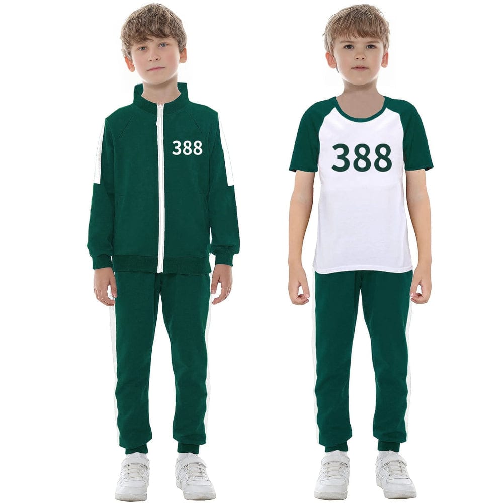 Pavoco Kostüme 388 / S Bequemes Kinderkostüm Trainingsanzug-Set Unisex 3-teilig für Karneval und Alltag