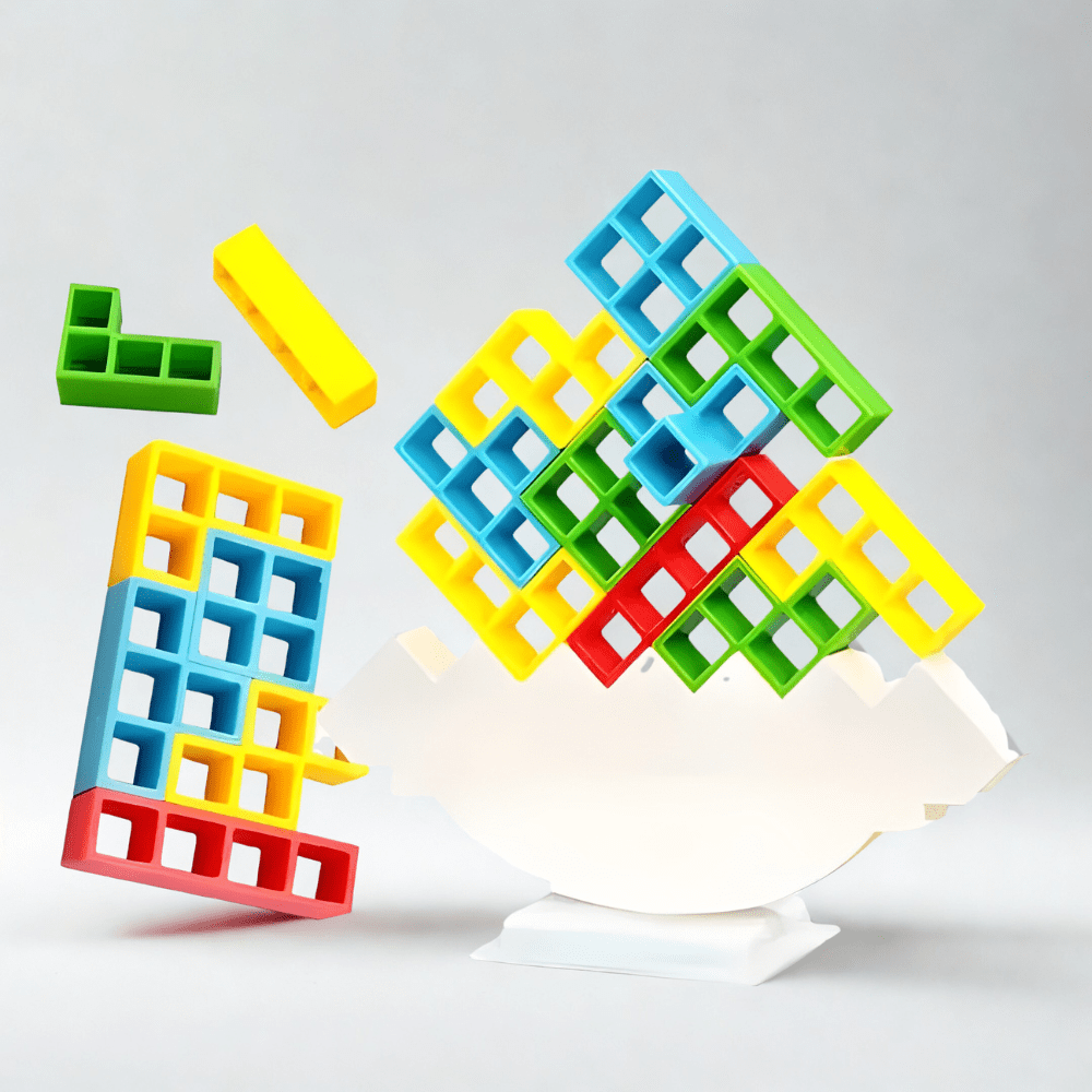 Pavoco Lern- und Bildungsspielzeug 48 Löcher Lehrreiches Magnetisches Stapelspielzeug für Kinder bunt aus ABS ab 4 Jahren