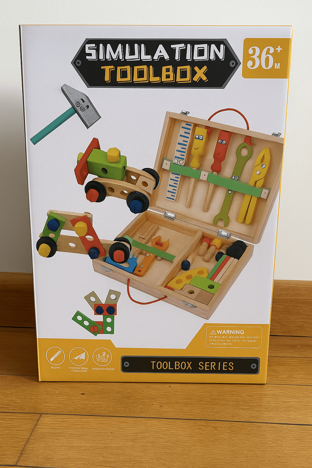 Pavoco Lernspielzeug Default Werker | kreativer Werkzeugkasten für Kinder sicher