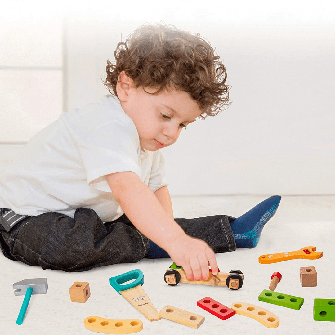 Pavoco Lernspielzeug Default Werker | kreativer Werkzeugkasten für Kinder sicher