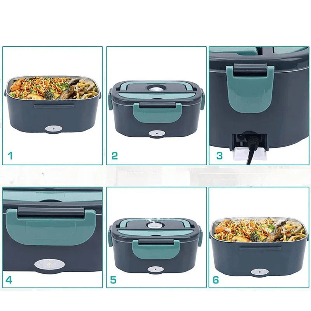 Pavoco Mittagessenboxen Praktische elektrische Lunchbox für Unisex tragbar auslaufsicher 1,5L schnell erhitzend