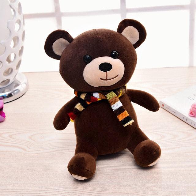 Pavoco Nackenstützkissen Brauner Bär Weiches Nackenkissen für Kinder vielseitig U-Form Reise Nackenstützkissen