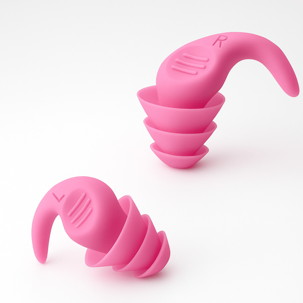 Pavoco Ohrstöpsel Rosa Weiche Ohrstöpsel zum Schlafen wiederverwendbar geräuschreduzierend komfortabel