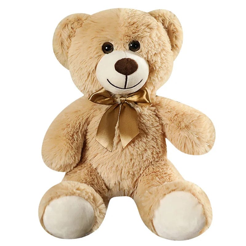 Pavoco Plüschtiere 35cm / Hellbraun Stilvoller Teddybär für Kinder weich mit Fliege hochwertig kuschelig