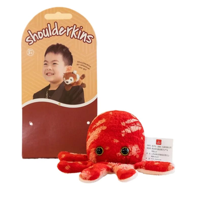 Pavoco Plüschtiere Oktopus Niedliches Kuscheltier für Kinder magnetisch tragbar Geschenkidee
