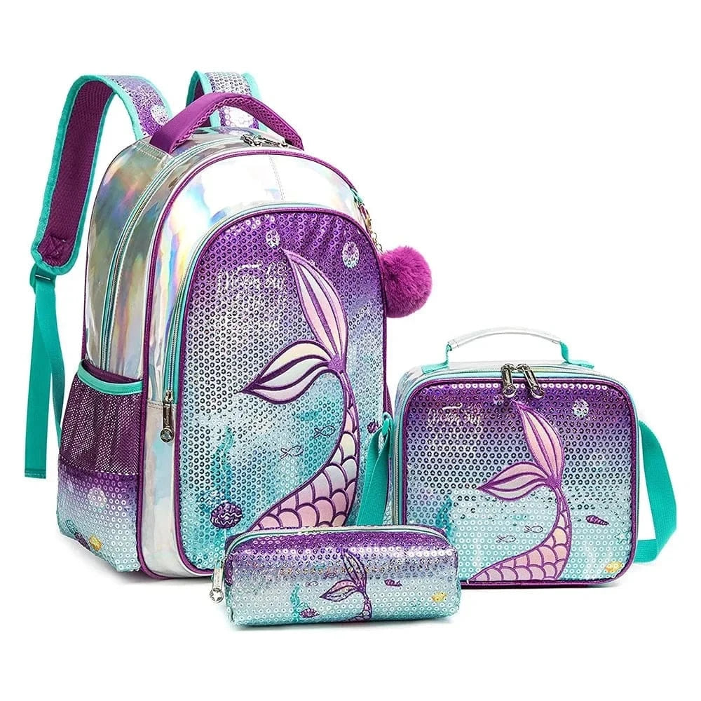 Pavoco Rucksäcke A Marielle | robuster Schulrucksack für Kinder mit Lunchbox