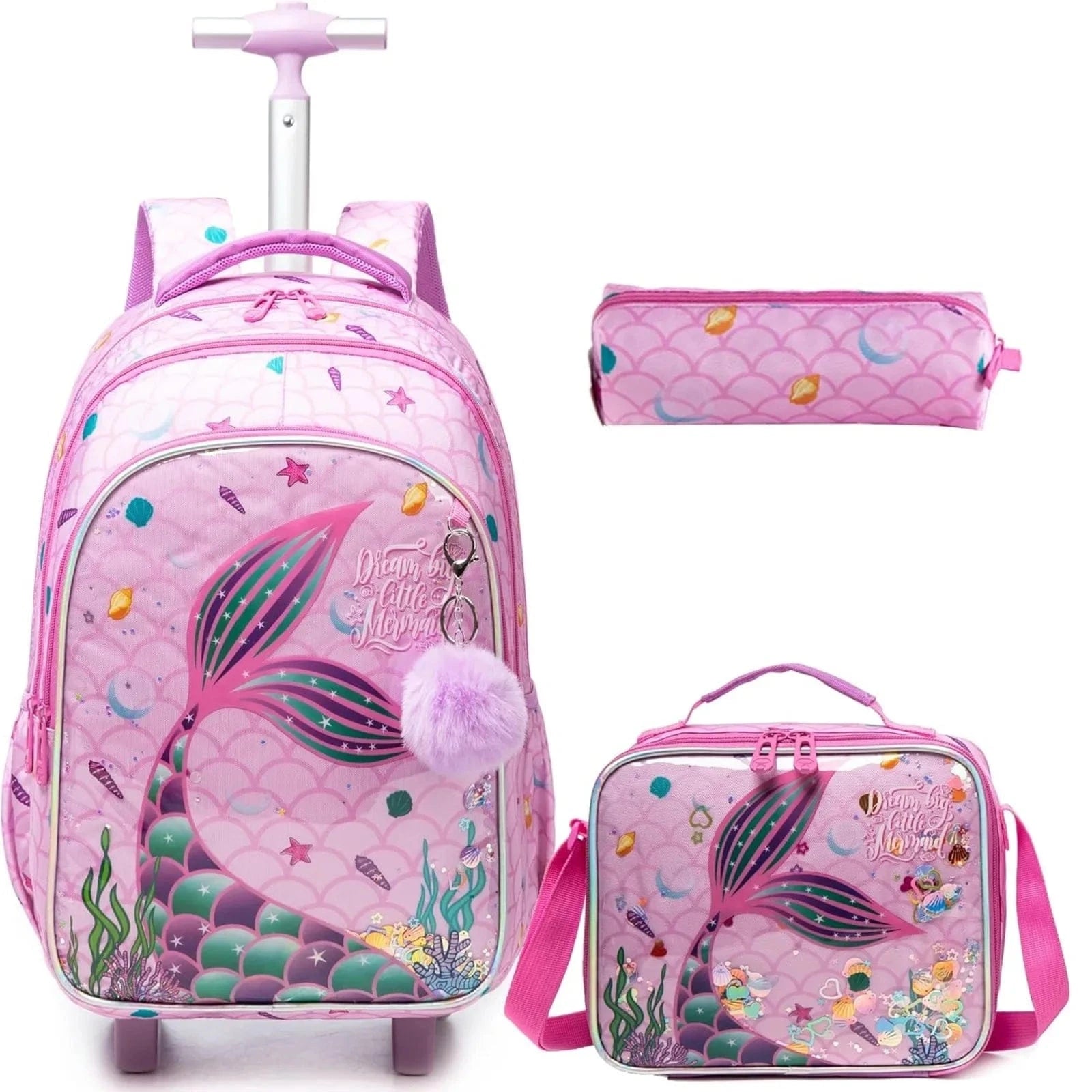 Pavoco Rucksäcke Einhorn – Rosa Pink Zephira | ergonomischer Schulrucksack für Kinder vielseitig
