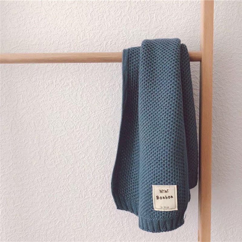 Pavoco Schals Blau / 20x130cm / Geeignet für Altersgruppen 1-12 Kuscheliger Kinderschal für Kinder weich atmungsaktiv Winter