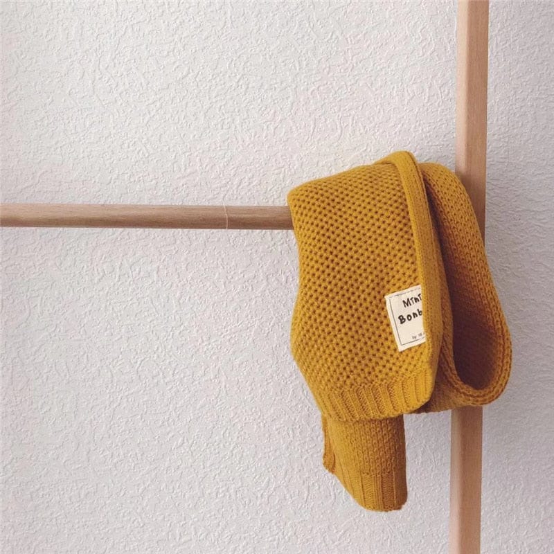 Pavoco Schals Gelb / 20x130cm / Geeignet für Altersgruppen 1-12 Kuscheliger Kinderschal für Kinder weich atmungsaktiv Winter