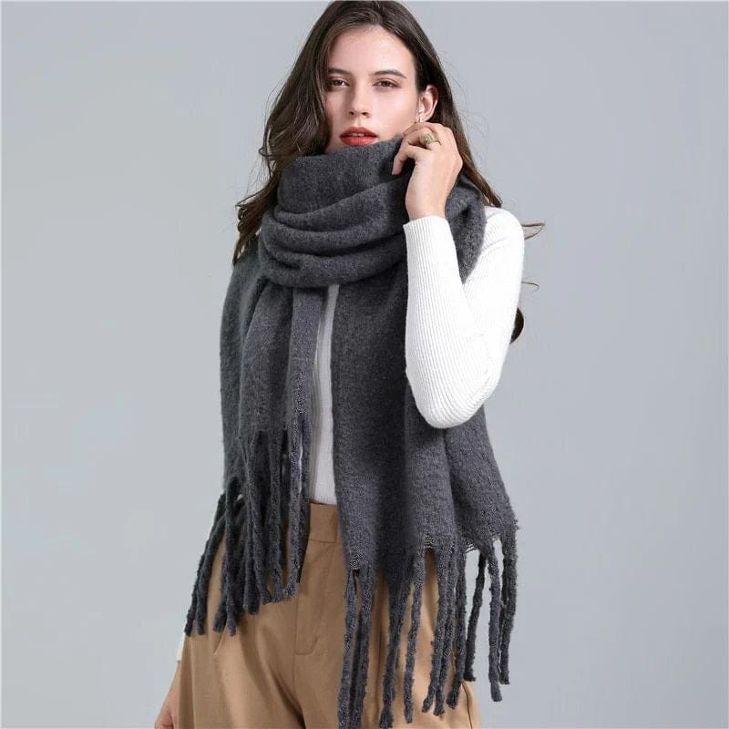 Pavoco Schals & Tücher Eleganter Karierter Schal für Damen warm aus Kaschmir Winter