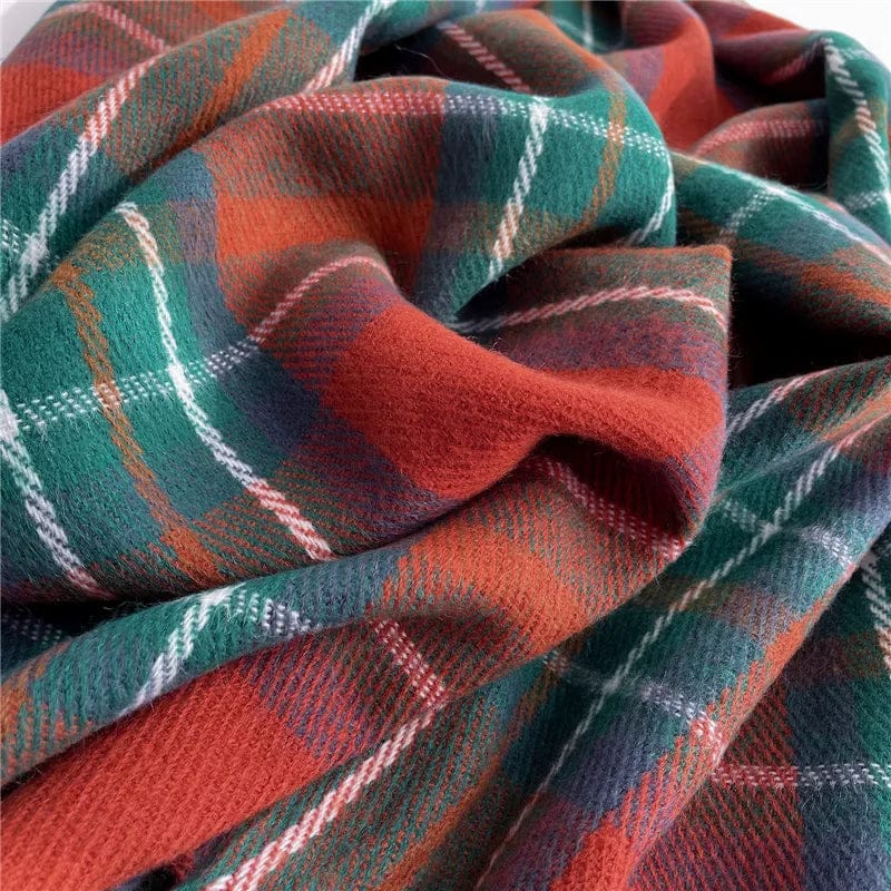 Pavoco Schals & Tücher Weicher Kaschmir Schal für Damen warm vielseitig mit modischem Karomuster