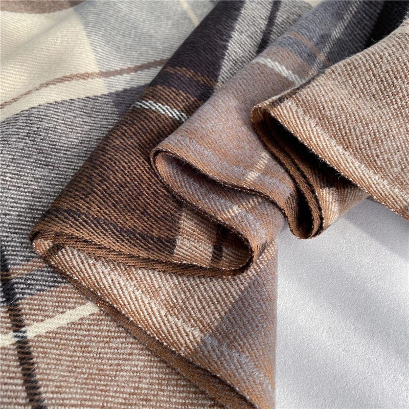 Pavoco Schals & Tücher Weicher Kaschmir Schal für Damen warm vielseitig mit modischem Karomuster