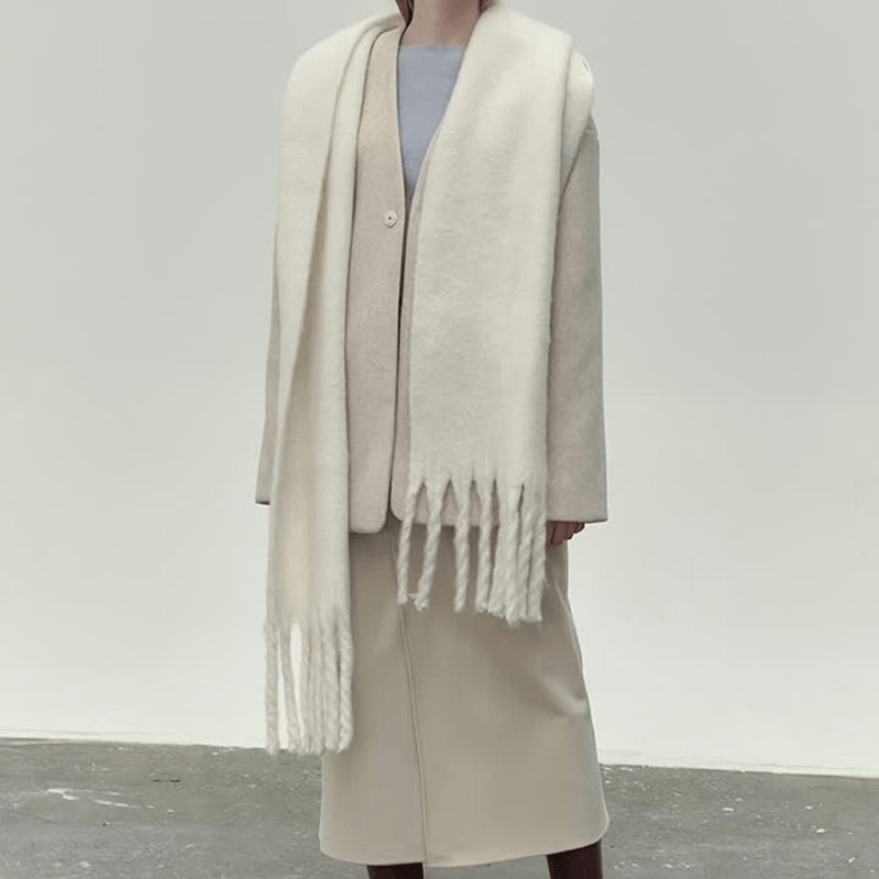 Pavoco Schals Weicher Winterschal für Damen gestrickt stilvoll warm aus Kaschmir Winter