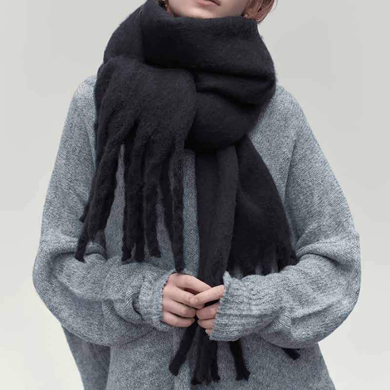 Pavoco Schals Weicher Winterschal für Damen gestrickt stilvoll warm aus Kaschmir Winter