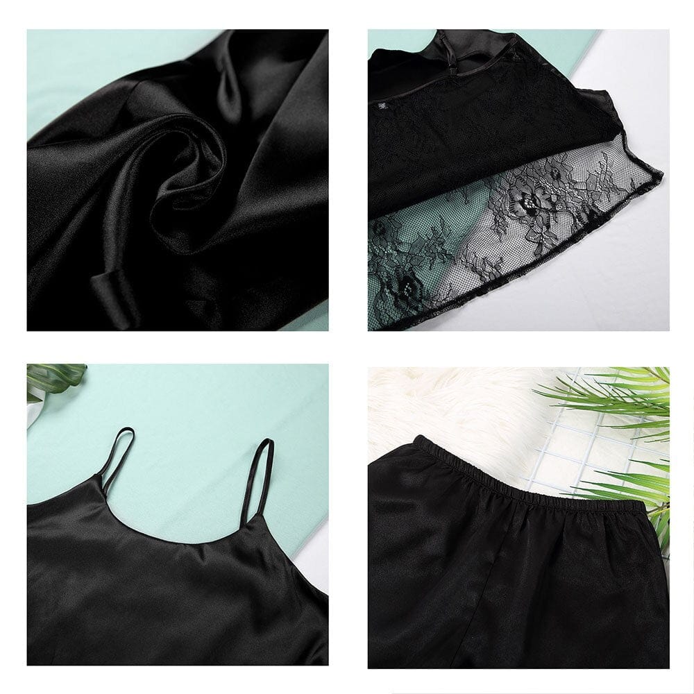 Pavoco Schlafanzug Weiches Damen Pyjama lang aus Baumwolle bequem atmungsaktiv für Winternächte