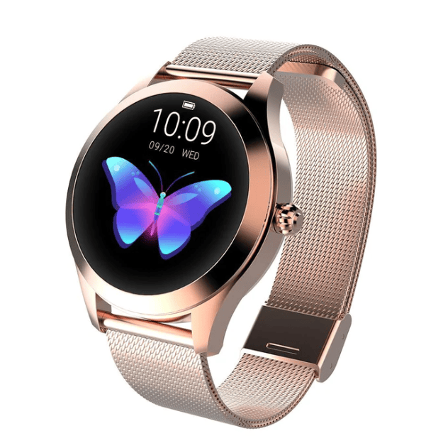 Pavoco Smartwatches Roségold Elegante Smartwatch für Damen Gesundheitsüberwachung stilvoll wasserbeständig