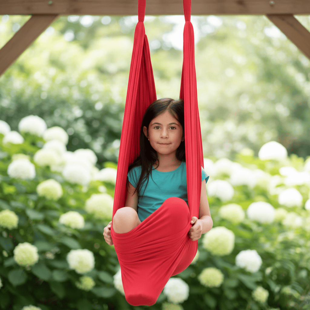 Pavoco Spielzeug & Spiele Sichere Therapieschaukel für Kinder sensorisch robust grau drinnen draußen