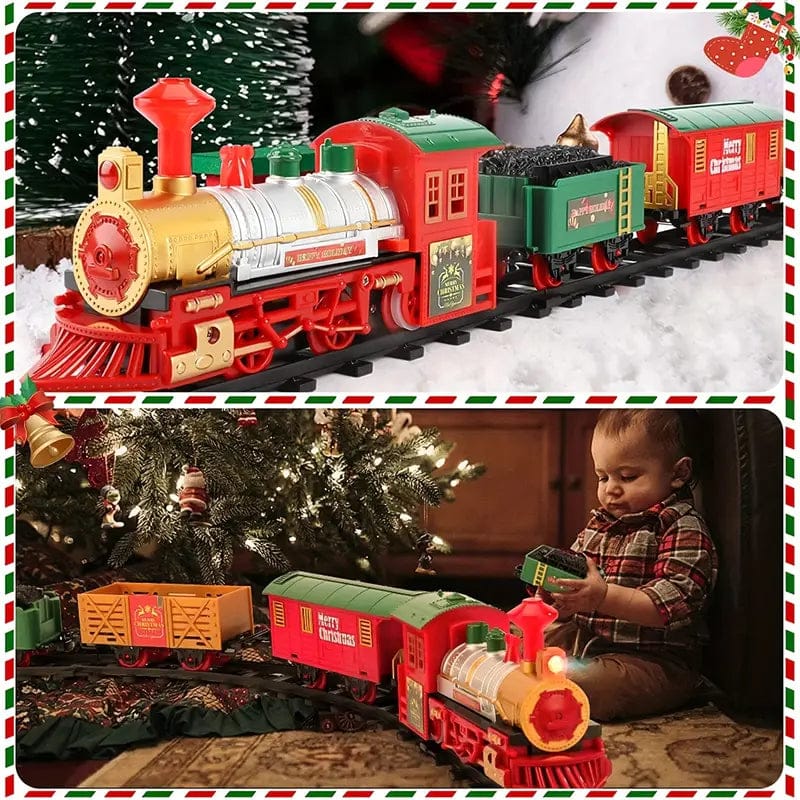 Pavoco Spielzeugzüge & Eisenbahnen Default Bezaubernder Weihnachtszug für Kinder elektrisch mit Schienen festlich und sicher