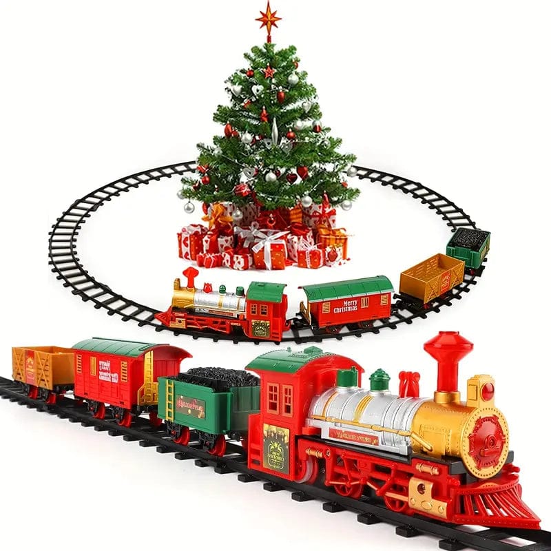 Pavoco Spielzeugzüge & Eisenbahnen Default Bezaubernder Weihnachtszug für Kinder elektrisch mit Schienen festlich und sicher