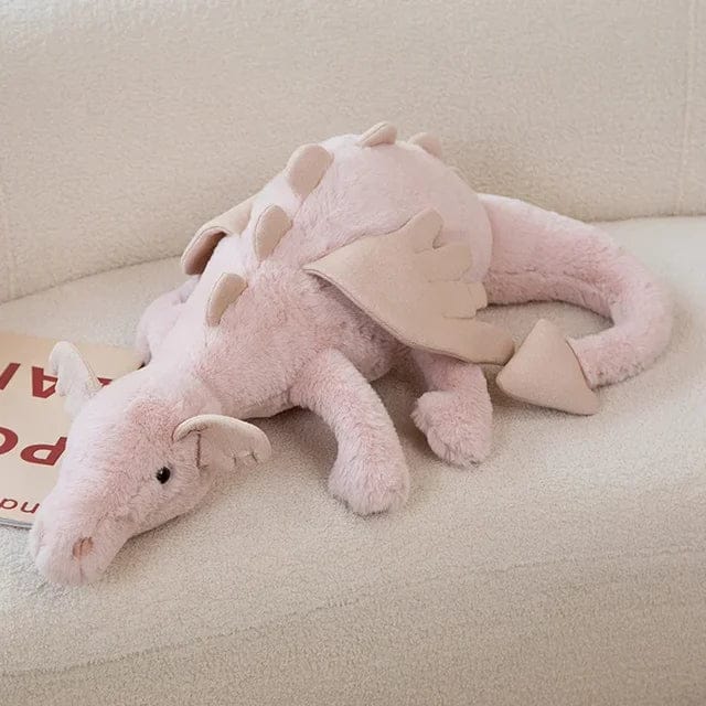 Pavoco Stofftiere & Plüschspielzeug 30cm / Rosa Flauschiger Drache Kuscheltier für Kinder weich kreativ fantasievoll Spielzeug