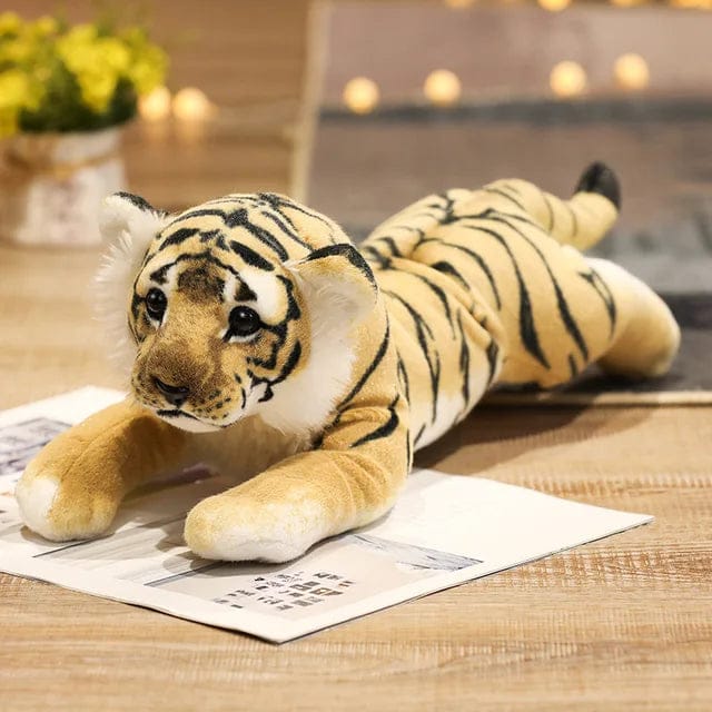 Pavoco Stofftiere & Plüschspielzeug 39cm / Tiger Weicher Plüschleopard Kuscheltier für Kinder realistisch langlebig Naturgetreu