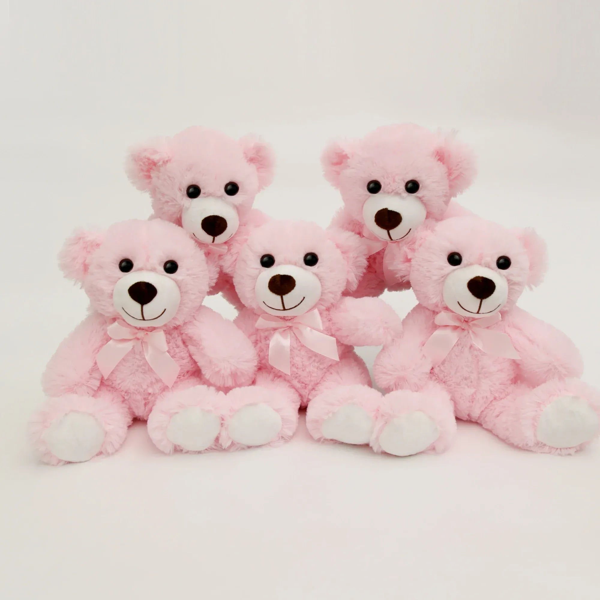 Pavoco Stofftiere & Plüschspielzeug 5 Stück Pink / 35cm Weiche Kuscheltiere für Kinder 5er Set aus Plüsch ideal zum Spielen und Kuscheln