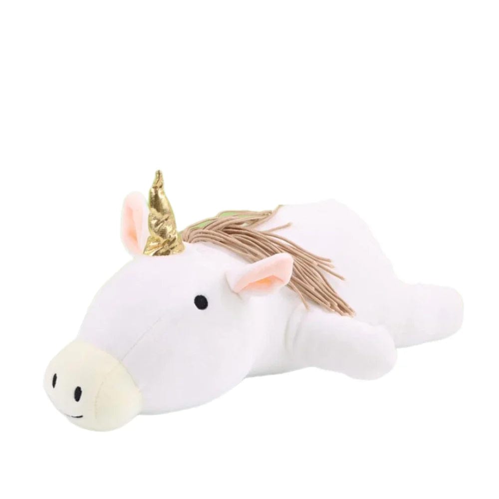 Pavoco Stofftiere & Plüschspielzeug Weiße Einhorn / 40cm(0.5kg) Weiches Dinosaurier Kuscheltier für Kinder gewichtete Plüschfigur