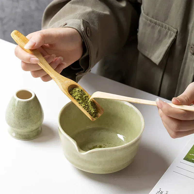 Pavoco Teesets Traditionelles Matcha Tee Set für Teeliebhaber mit Zubehör hochwertig elegant