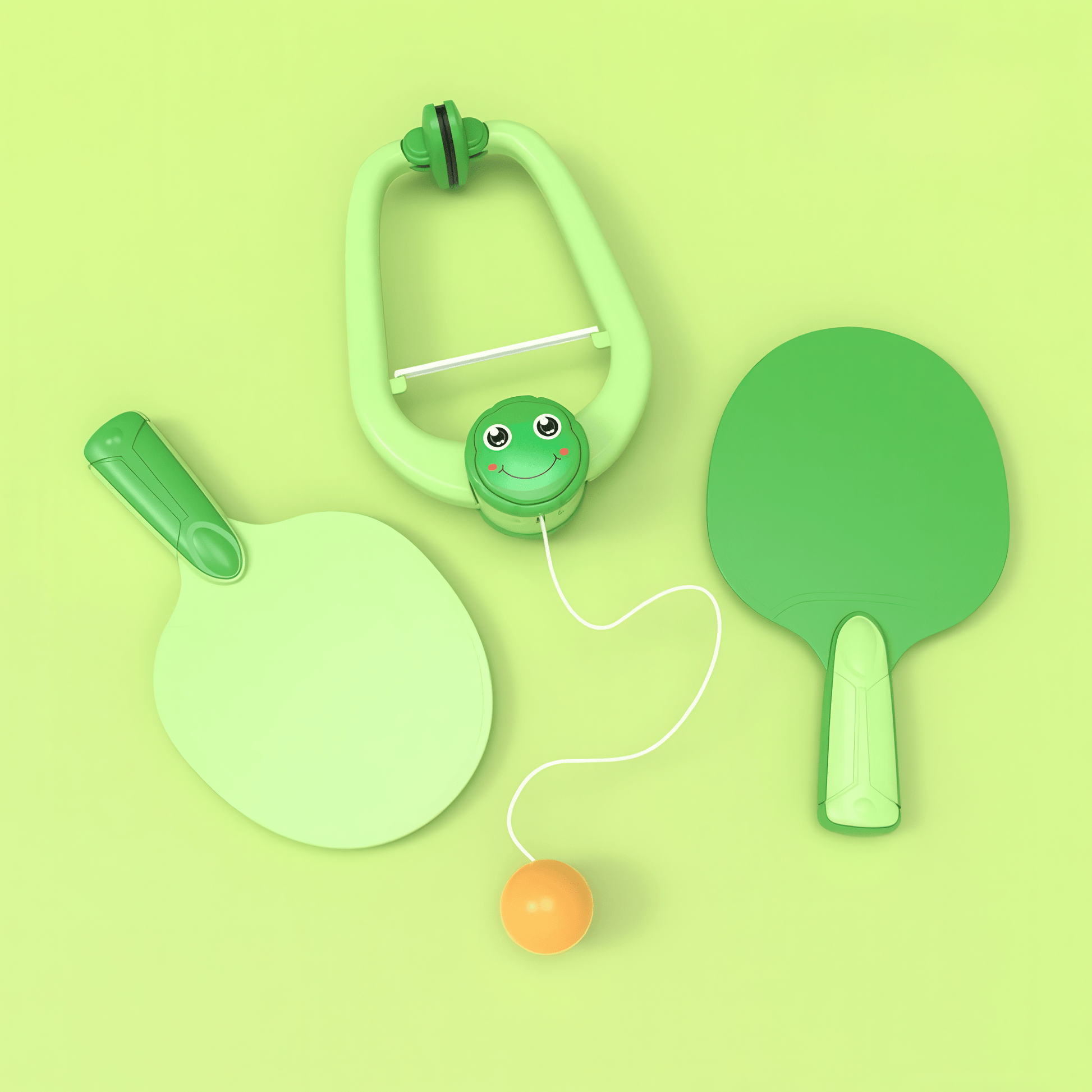 Pavoco Tischtennis Grün Remy | robustes Türrahmen Ping Pong Spielset für Kinder bunt