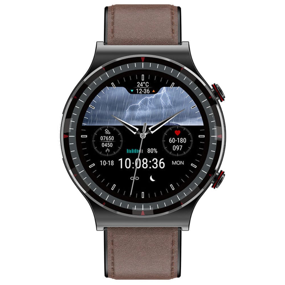 Pavoco Tragbare Technologie Elegante Smartwatch für Damen und Herren mit EKG Herzfrequenz Schlafanalyse wasserdicht