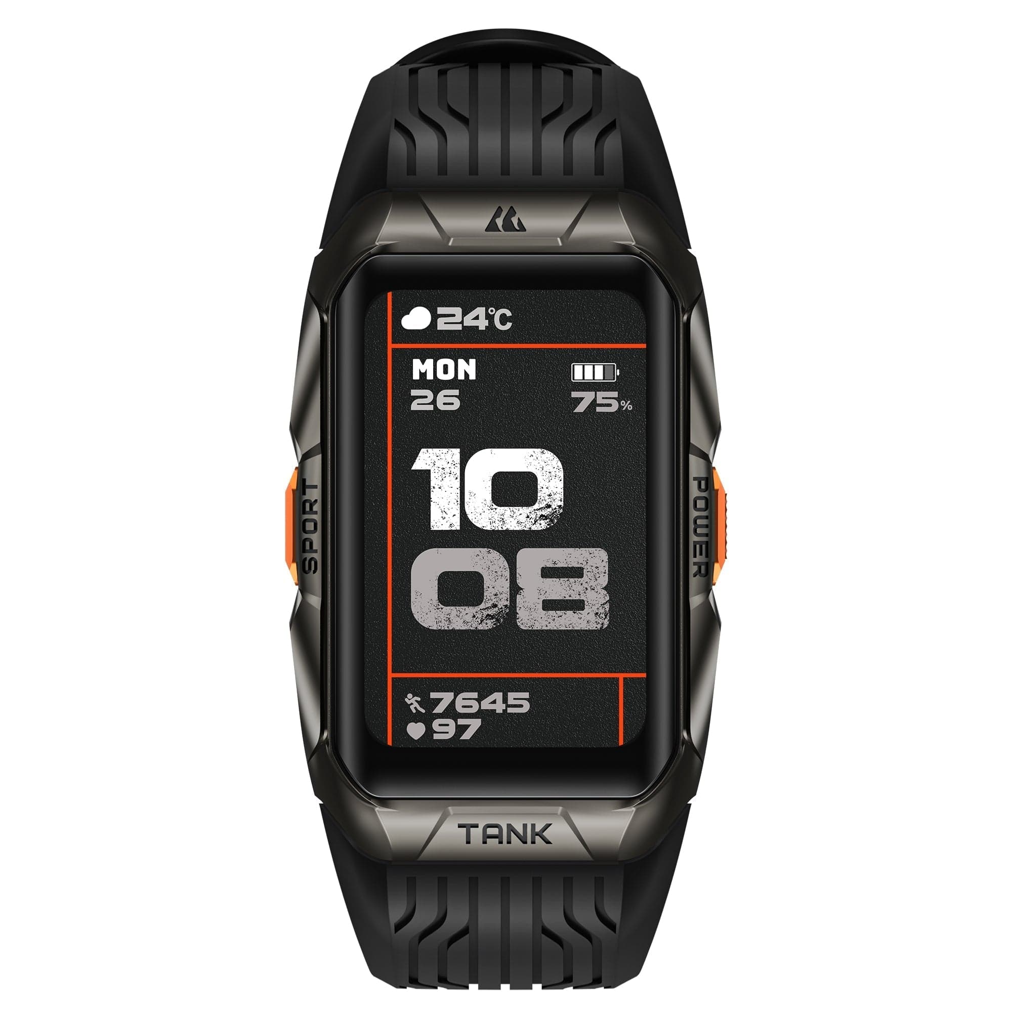 Pavoco Tragbare Technologie Robuste Smartwatch für Unisex wasserdicht Militärqualität AMOLED 170 Sportmodi