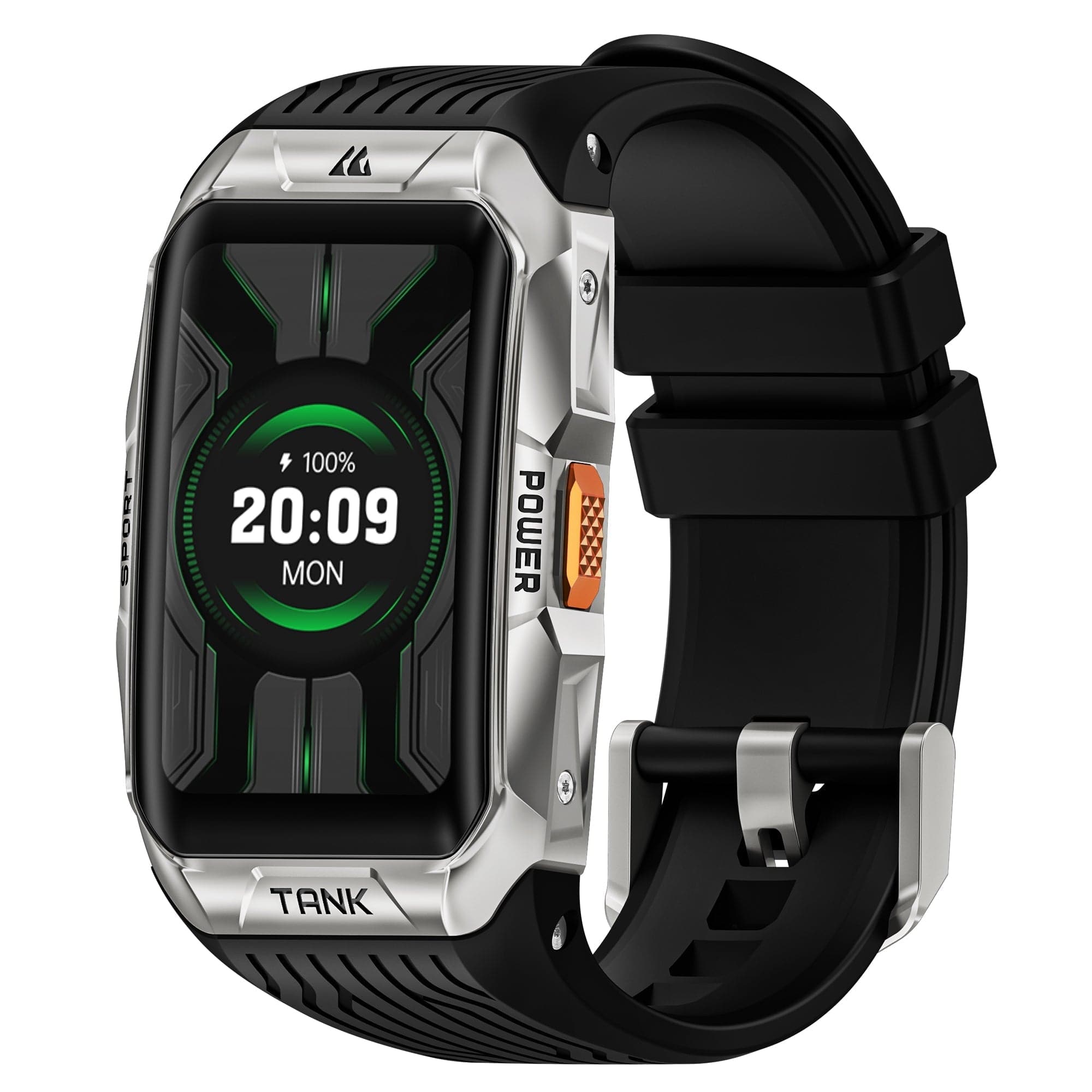 Pavoco Tragbare Technologie Robuste Smartwatch für Unisex wasserdicht Militärqualität AMOLED 170 Sportmodi