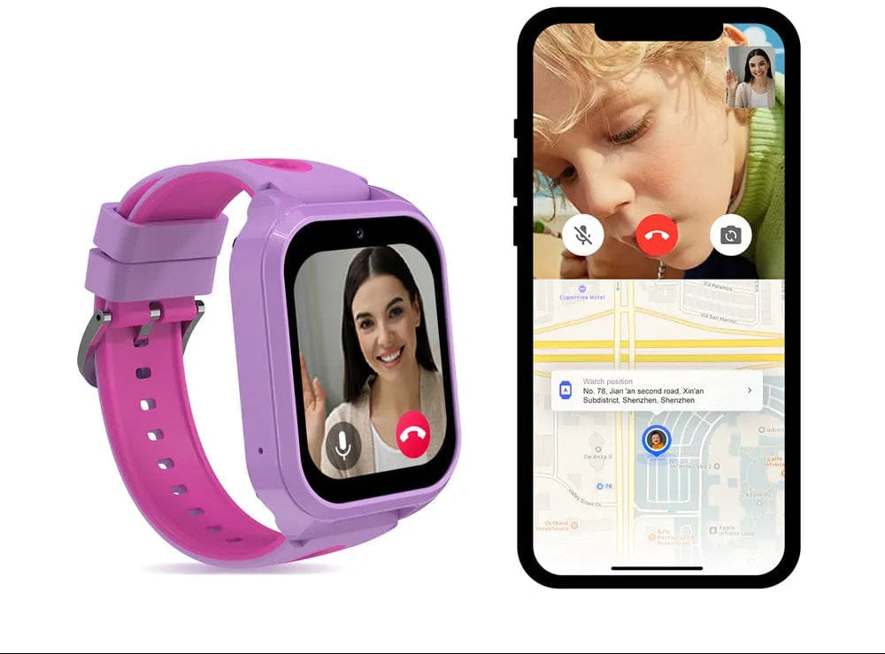 Pavoco Tragbare Technologie Sicherheits Smartwatch für Kinder GPS Kommunikation SOS Funktion