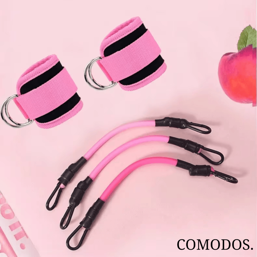 Pavoco Übungsbänder Kompakte Trainingsbänder für Unisex Fitness tragbar vielseitig effektiv