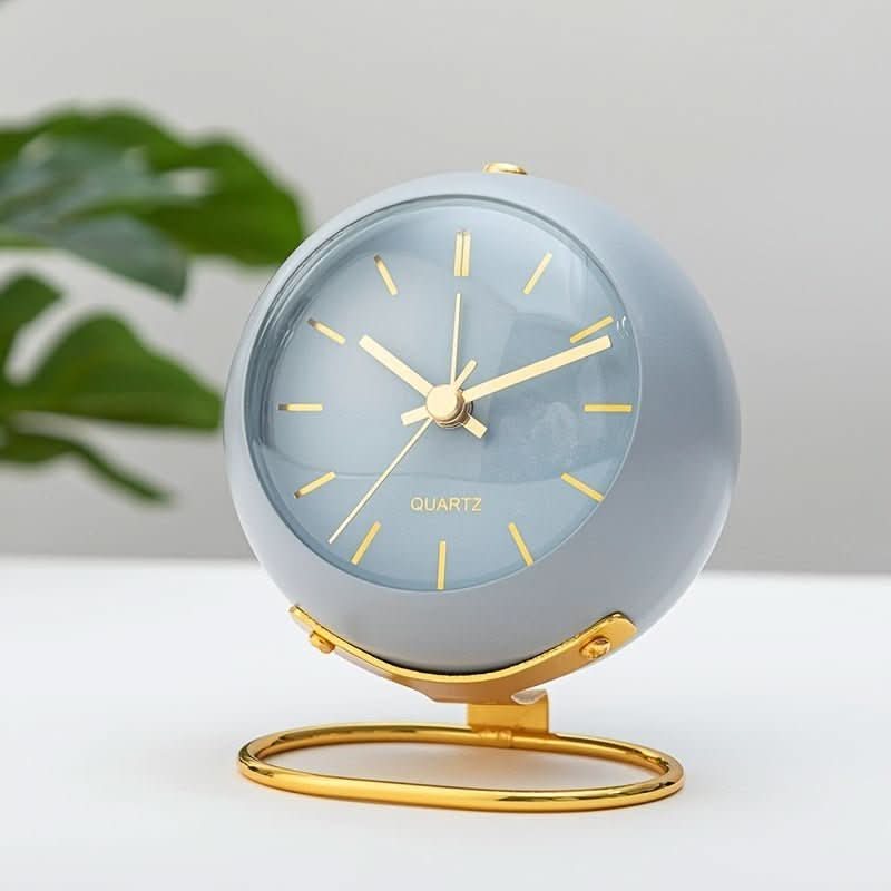 Pavoco Uhren Geräuschloser Retro Wecker für Unisex mit Nachtlampe Vintage Design kompakt