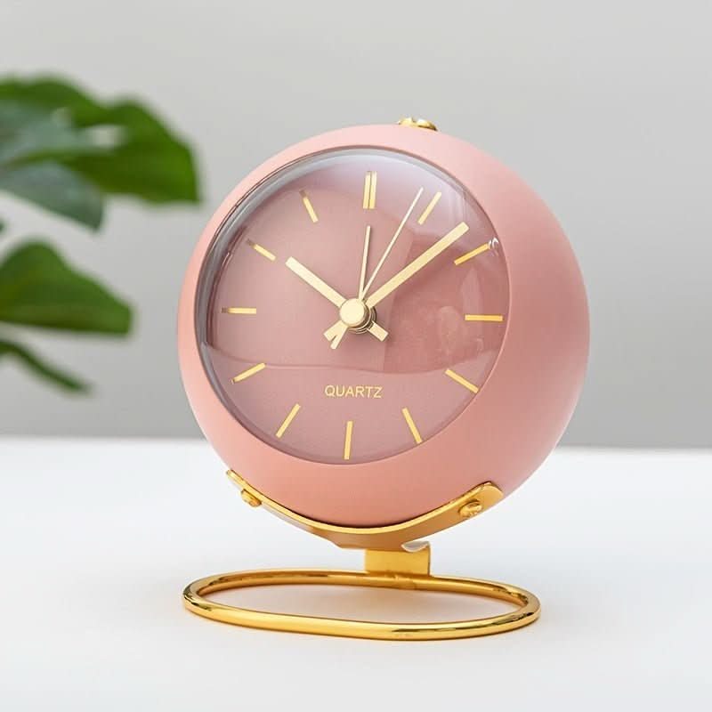 Pavoco Uhren Geräuschloser Retro Wecker für Unisex mit Nachtlampe Vintage Design kompakt