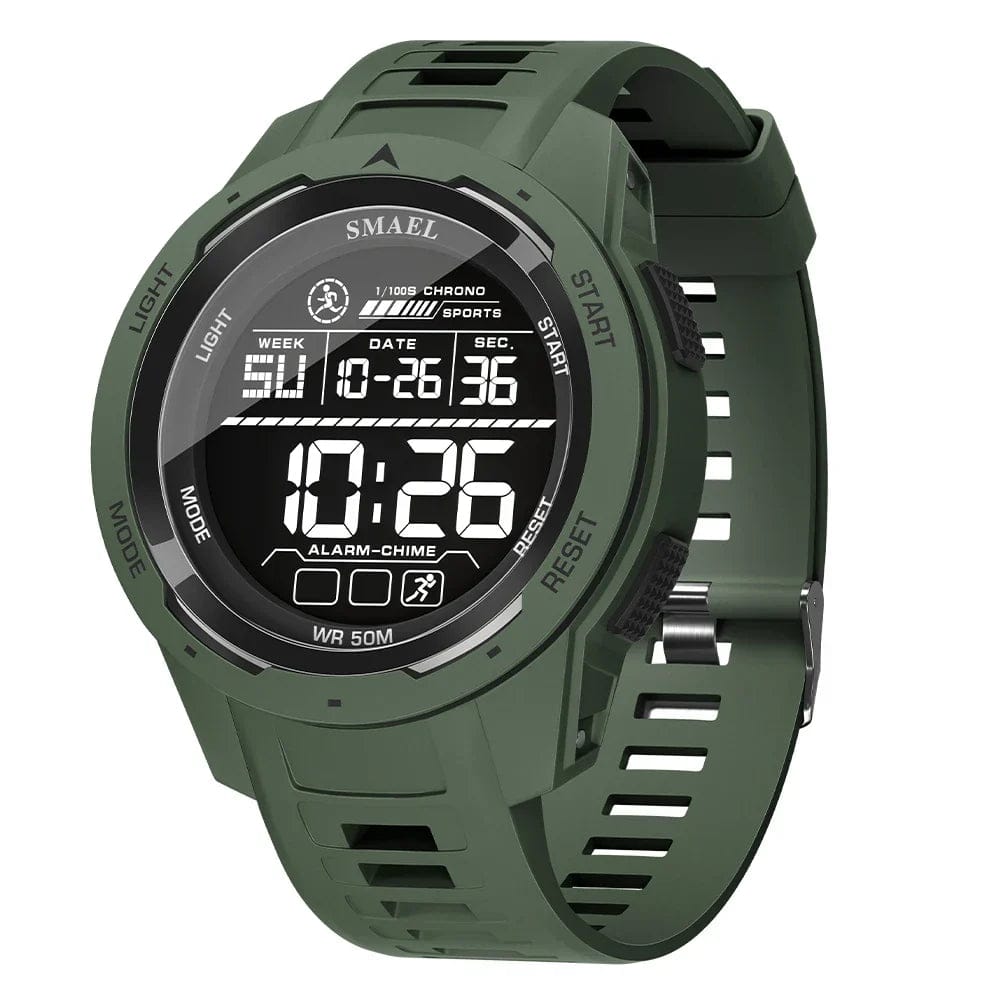 Pavoco Uhren Robuste Sportuhr für Herren digital wasserdicht multifunktional Outdoor