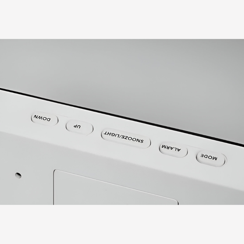 Pavoco Uhren Stilvoller LED Wecker für Unisex USB betrieben minimalistisch flüsterleise modern