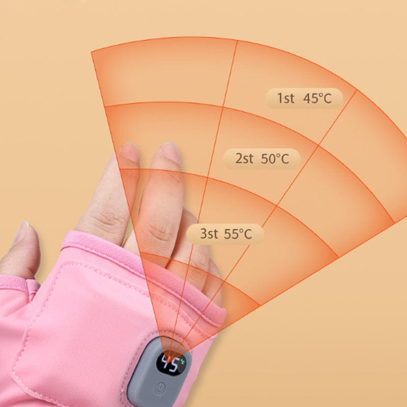 Pavoco Wärmekissen & Decken Intelligente Heizhandschuhe fingerlos warm mit Thermostat Technologie