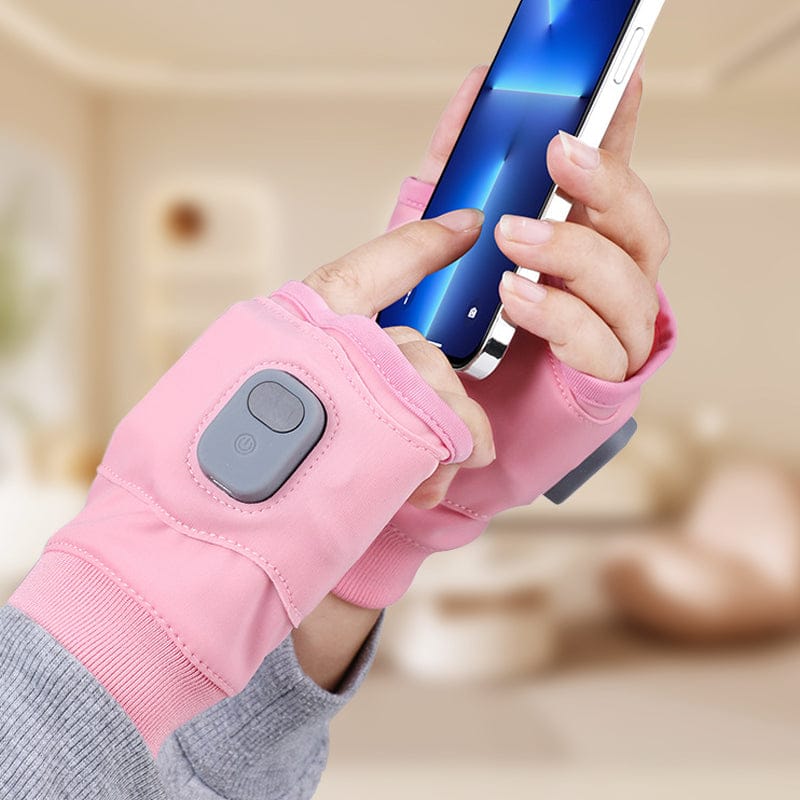 Pavoco Wärmekissen & Decken Intelligente Heizhandschuhe fingerlos warm mit Thermostat Technologie