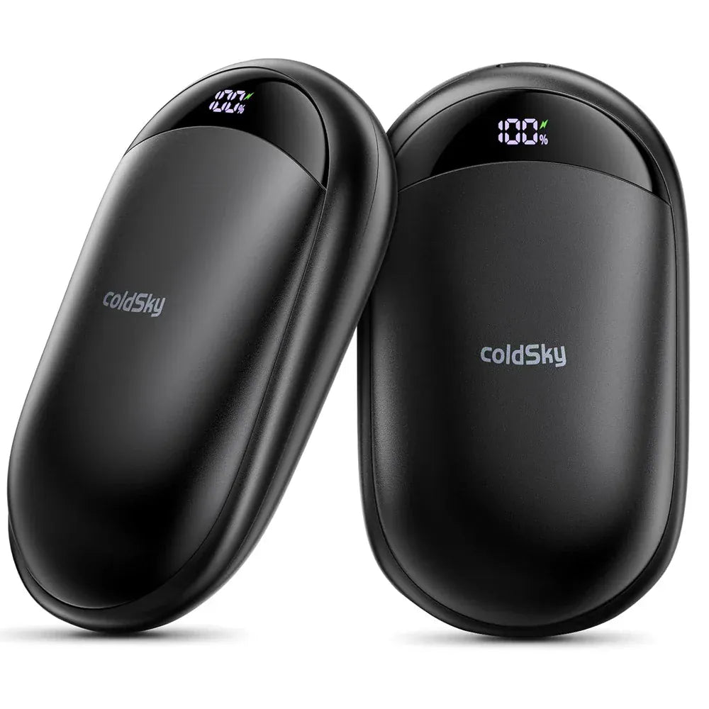 Pavoco Wärmekissen & Wärmer Schwarz - C Wiederverwendbarer elektrischer Handwärmer tragbar 3 Heizstufen magnetisch