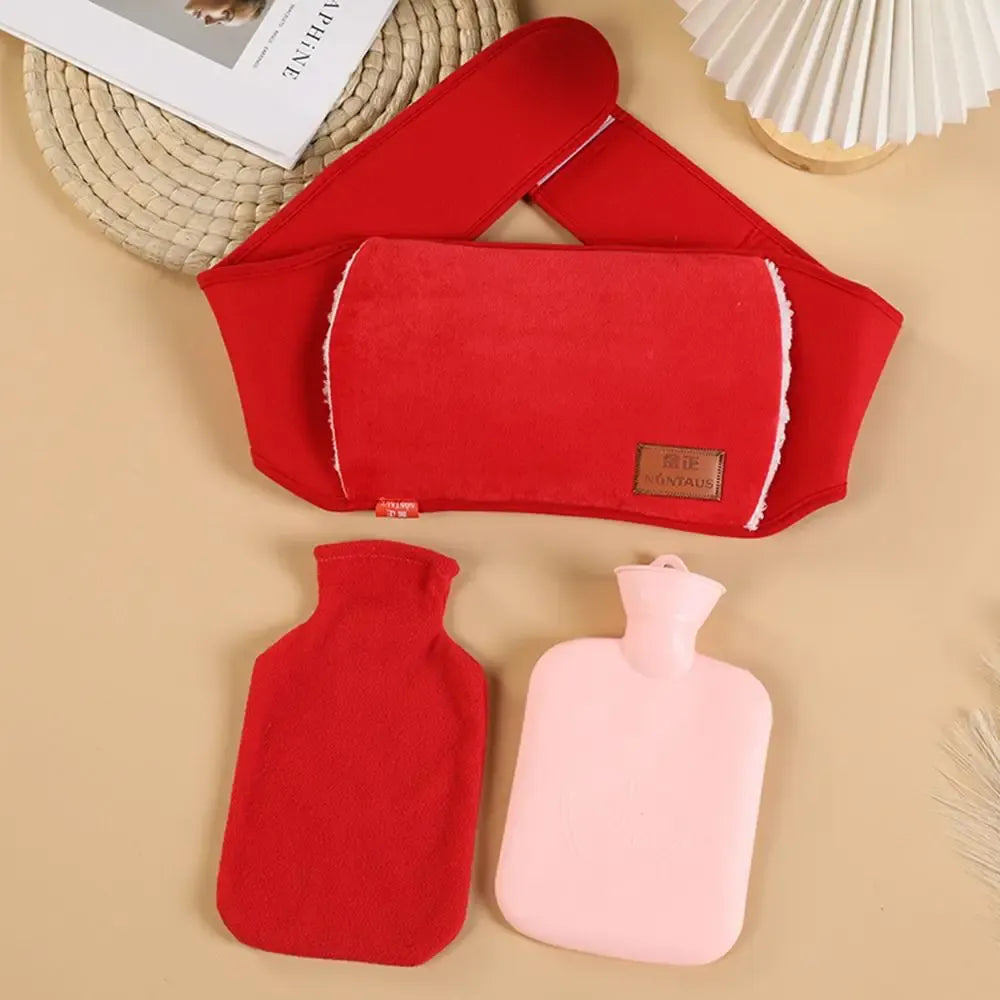 Pavoco Wärmekissen & -wickel 14 Niedlicher Wärmflaschengürtel für Kinder weich mit Plüschbezug ideal für kalte Tage