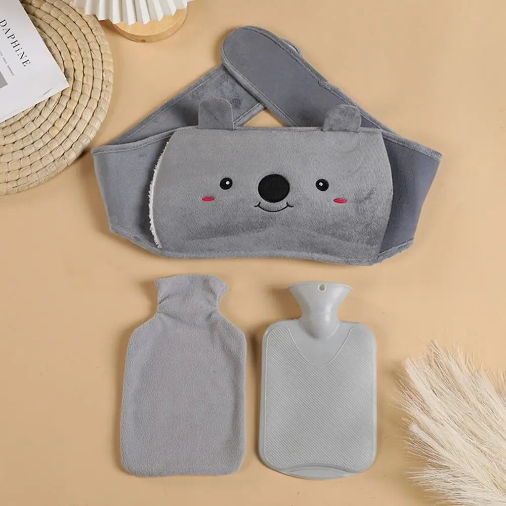 Pavoco Wärmekissen & -wickel 21 Niedlicher Wärmflaschengürtel für Kinder weich mit Plüschbezug ideal für kalte Tage